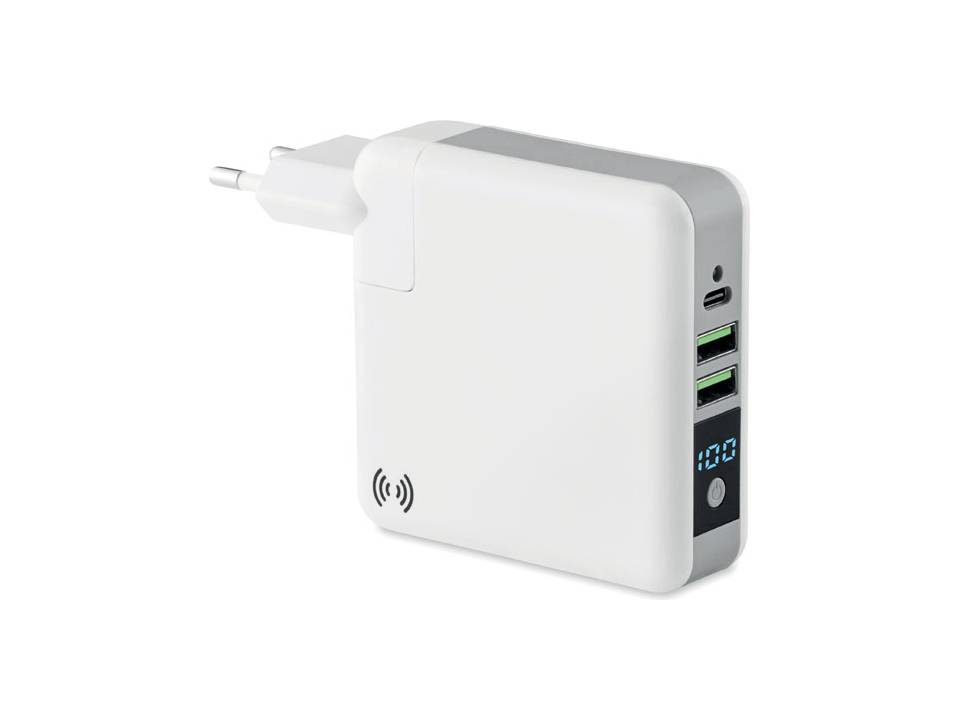 Powerbank reisadapter - 6700 mAh