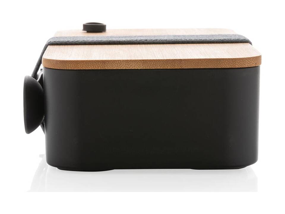 Lunchbox met bamboe deksel en spork 3