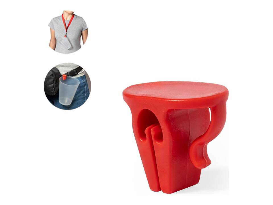 Praktische bekerhouder clip