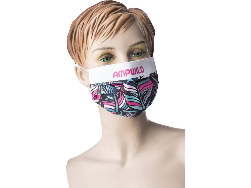 Top Pick stoffen mondmasker met bedrukking naar keuze - Wasbaar - voor bedrijven 21