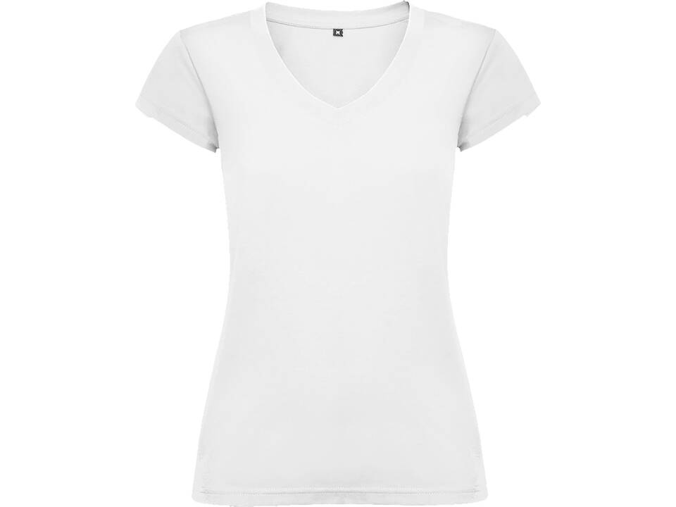 Roly Victoria damesshirt met V-hals en korte mouwen 1