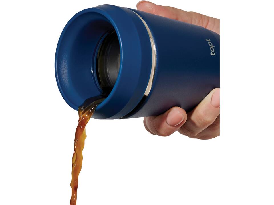 Topl Recycled Staal To Go beker gepatenteerd 360 Lid 235ml 8