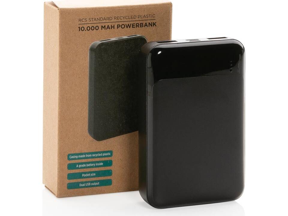 RCS standaard recycled powerbank - 10.000 mAh 18