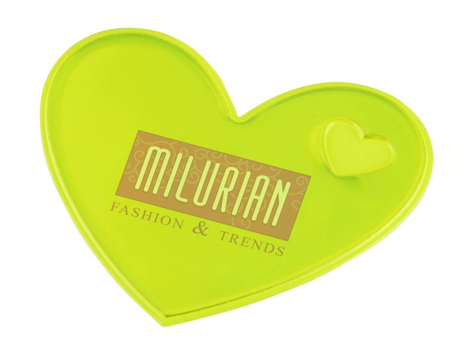 Reflecterende sticker hart voor kleding, pet, fiets of tas 5