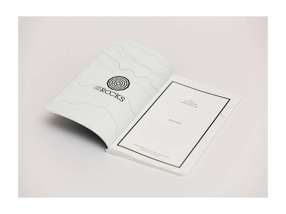 Rockbook notitieboek gemaakt van steenafval 5