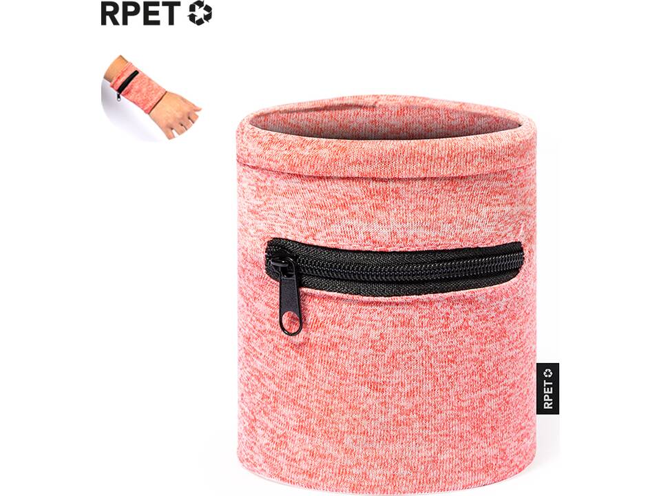 RPET polsband met opbergzakje