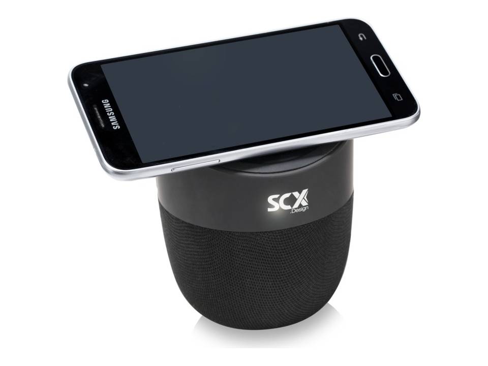 S45 speaker 5W voorzien van draadloze oplader met oplichtend logo