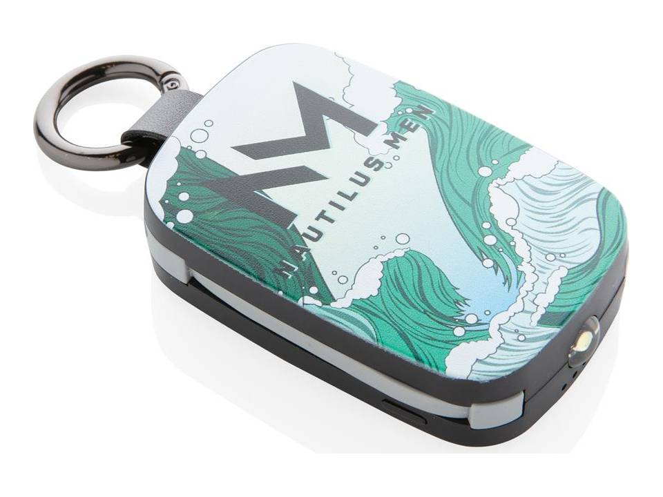 Sleutelhanger powerbank met geintegreerde kabels - 1.200 mAh 9