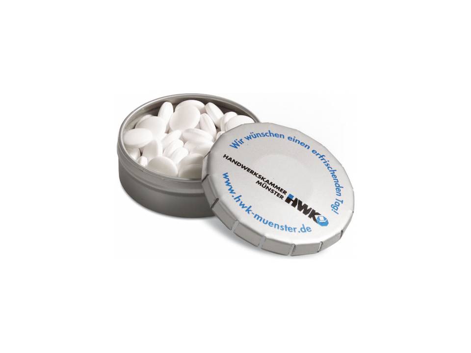 Pepermuntjes in clic clac blikje