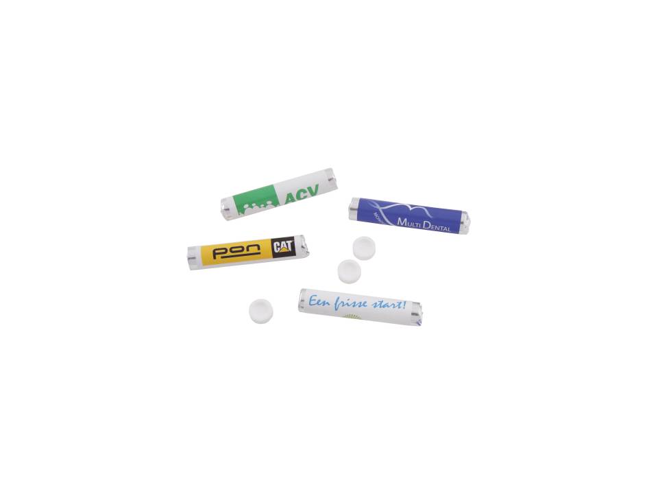 Snoeprolletje dextrose munt met 9 snoepjes - Full Colour