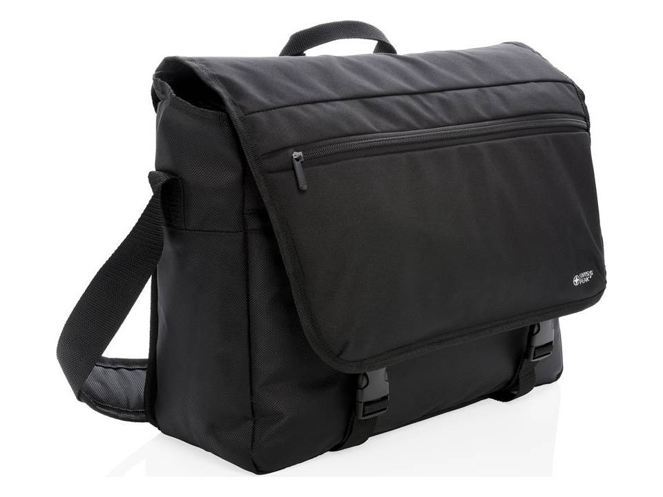 Swiss Peak RFID 15" laptop messenger tas PVC vrij 