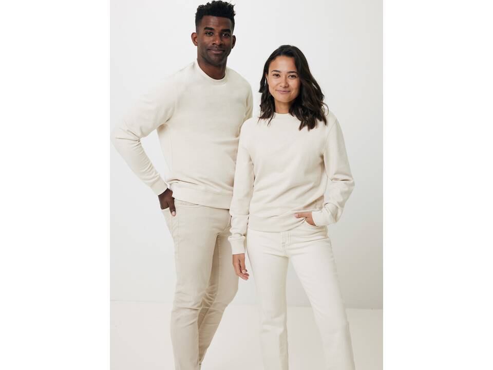 Iqoniq Denali gerecycled katoen sweater ongeverfd 38