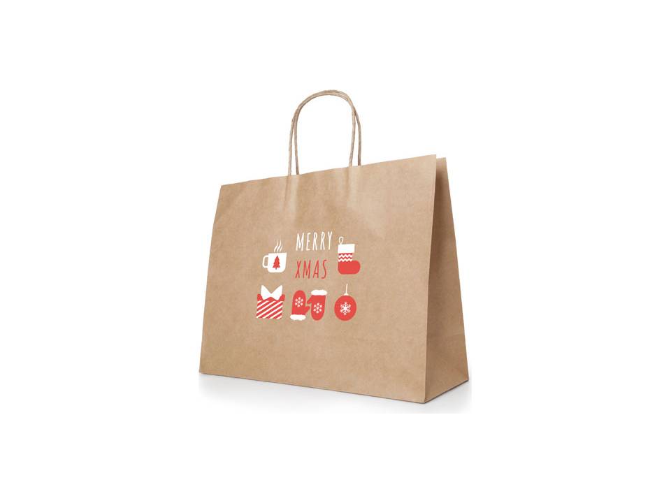 Tas uit kraftpapier 40x34cm bedrukken