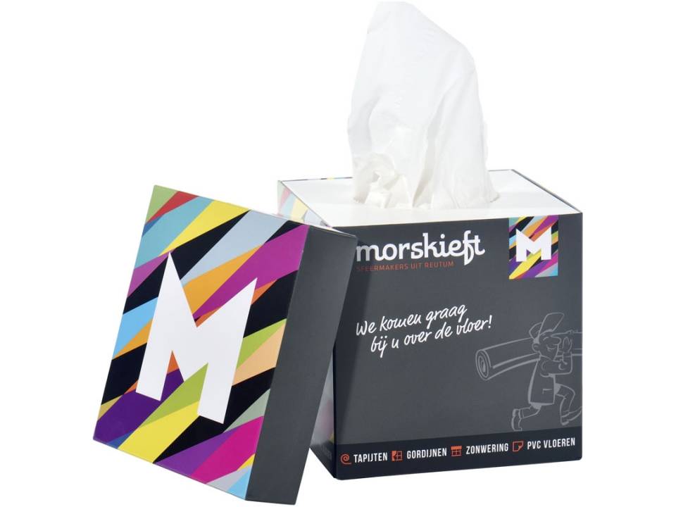 Tissue box met deksel