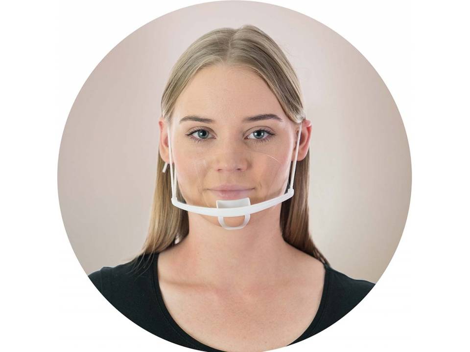 Transparant gezichtsmasker met verstelbare bandjes 1