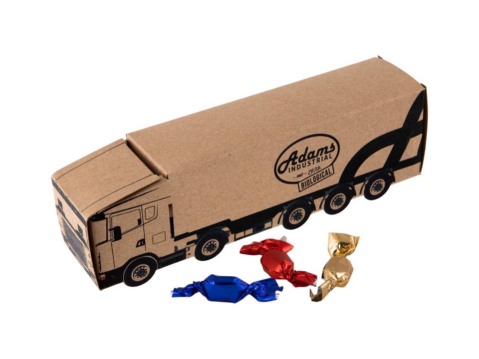 Truck van Kraft papier met metallic sweets