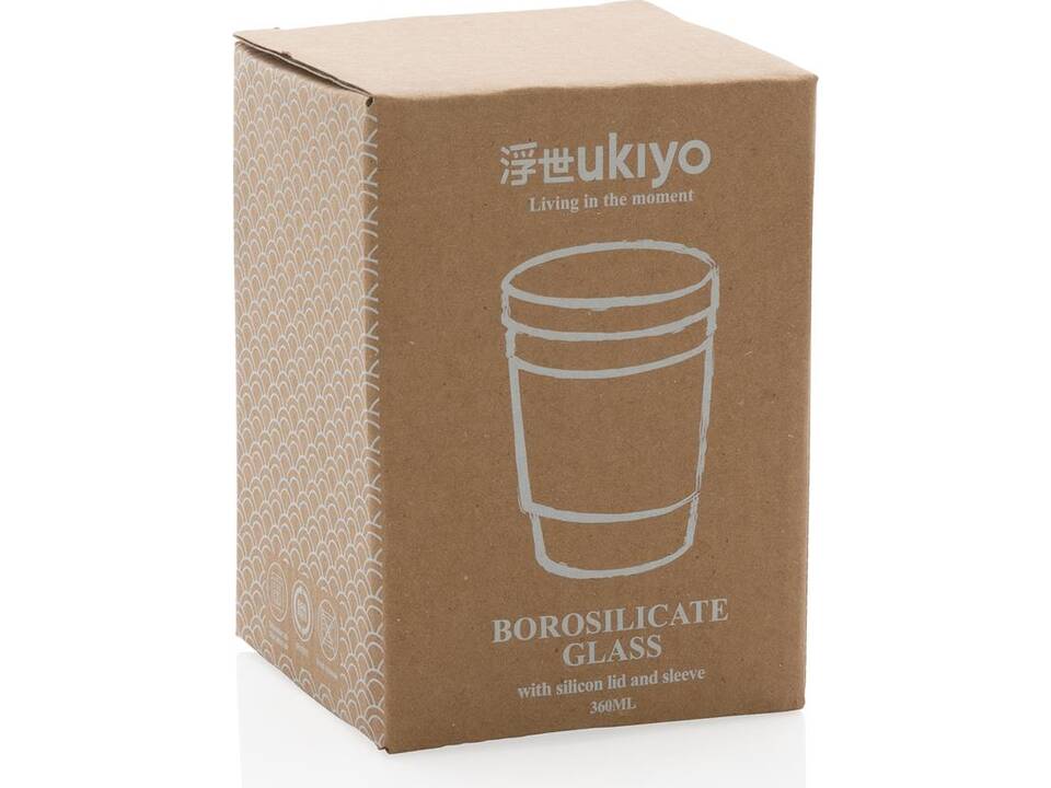 Ukiyo borosilicaat glas (koffie) beker - 360 ml 24