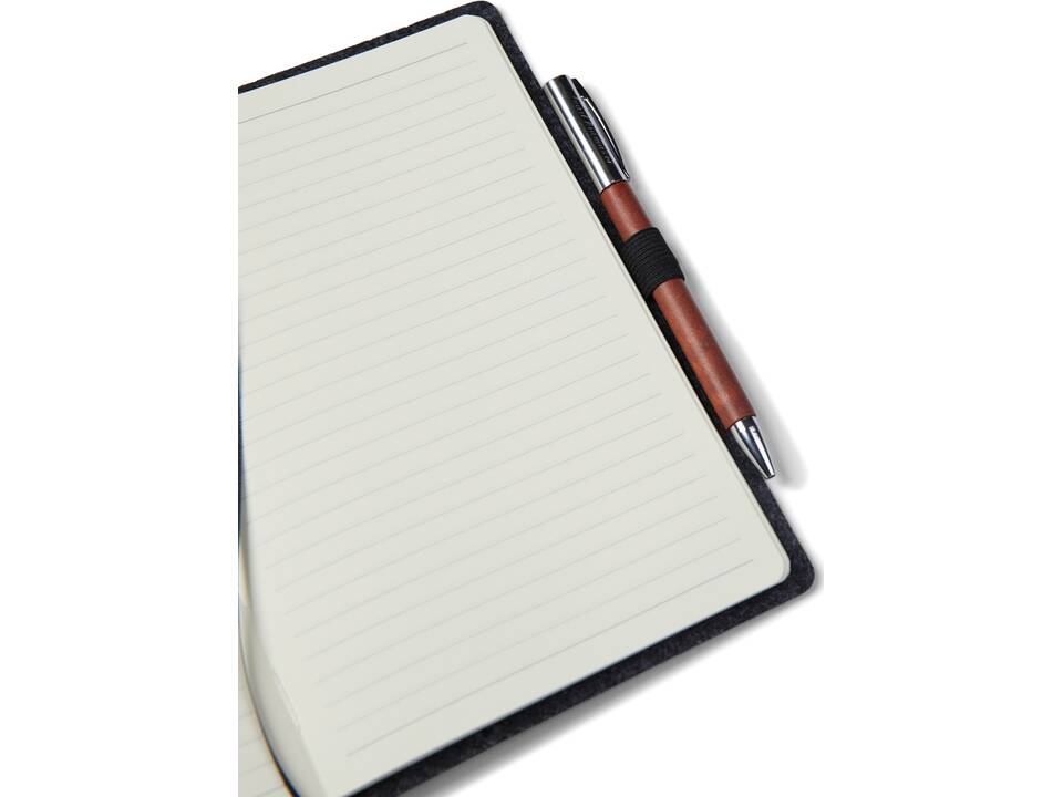 VINGA Albon GRS gerecycled vilt notitieboek 4