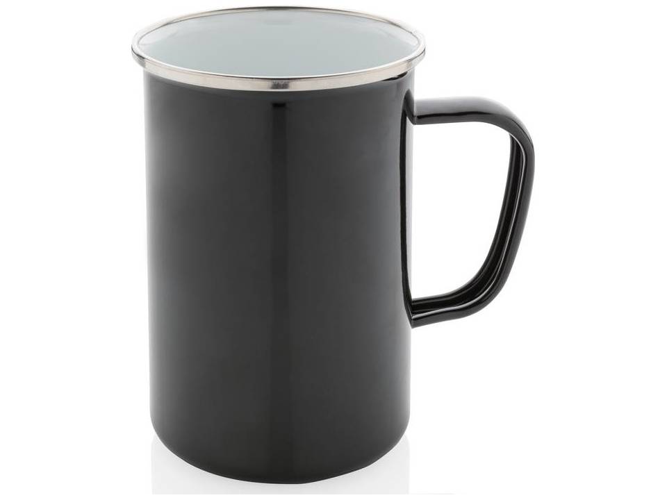 Vintage geëmailleerde mok XL - 680 ml
