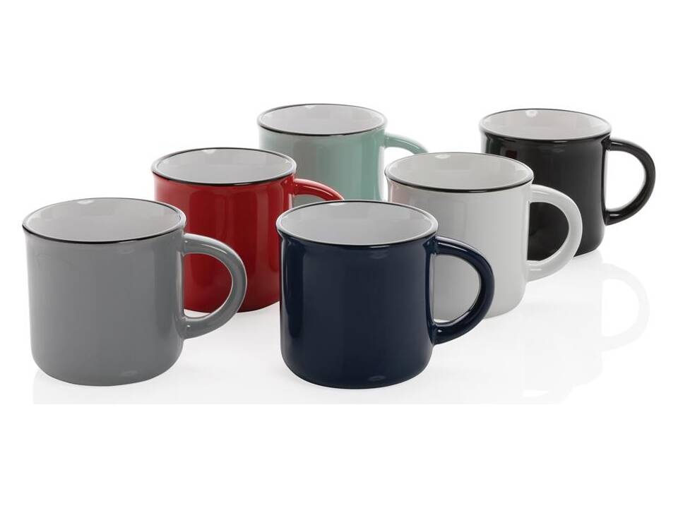 Vintage keramische mok - 280 ml