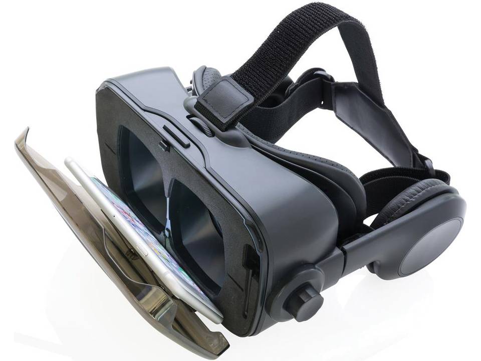 VR bril met geïntegreerde hoofdtelefoon