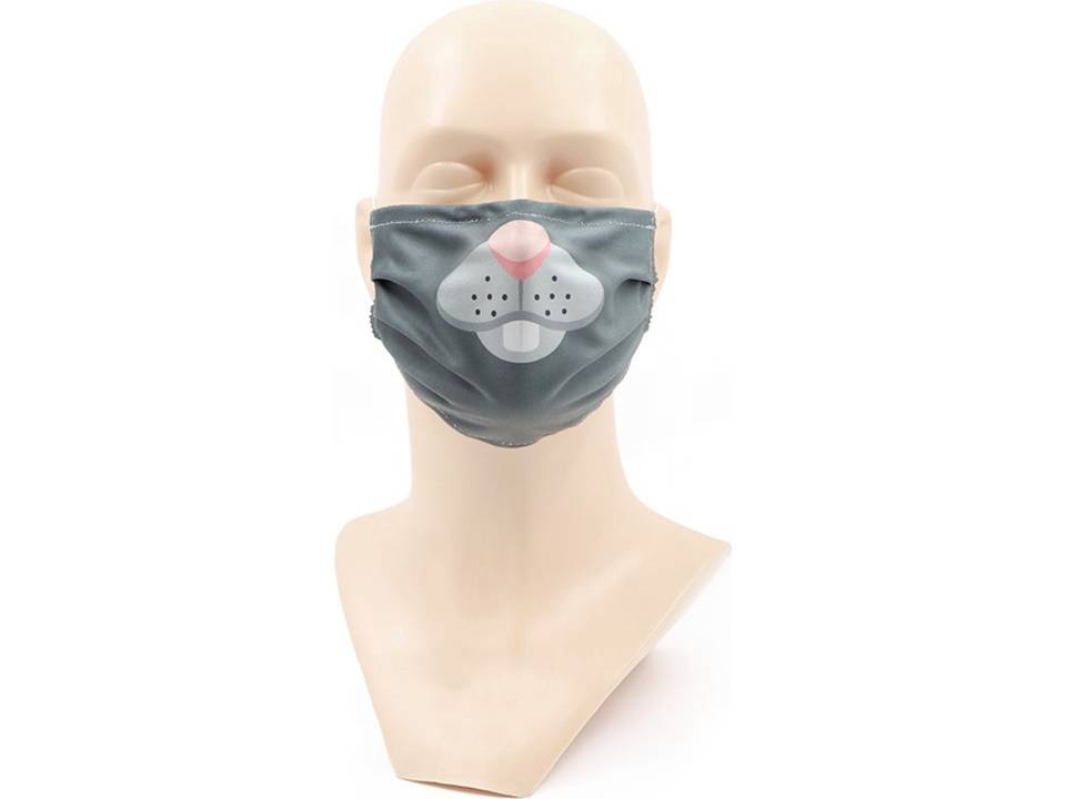 Wasbaar stoffen mondmasker met bedrukking naar keuze 9
