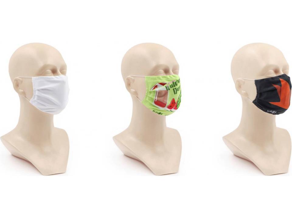 Wasbaar stoffen mondmasker met bedrukking naar keuze 14