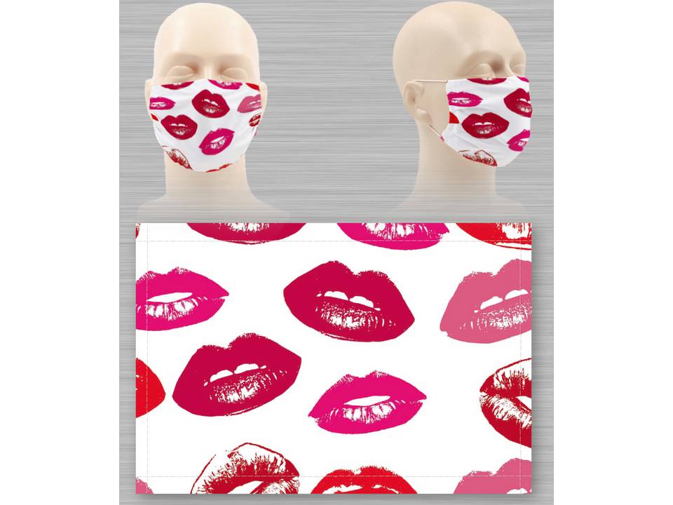 Wasbaar stoffen mondmasker met bedrukking naar keuze 19