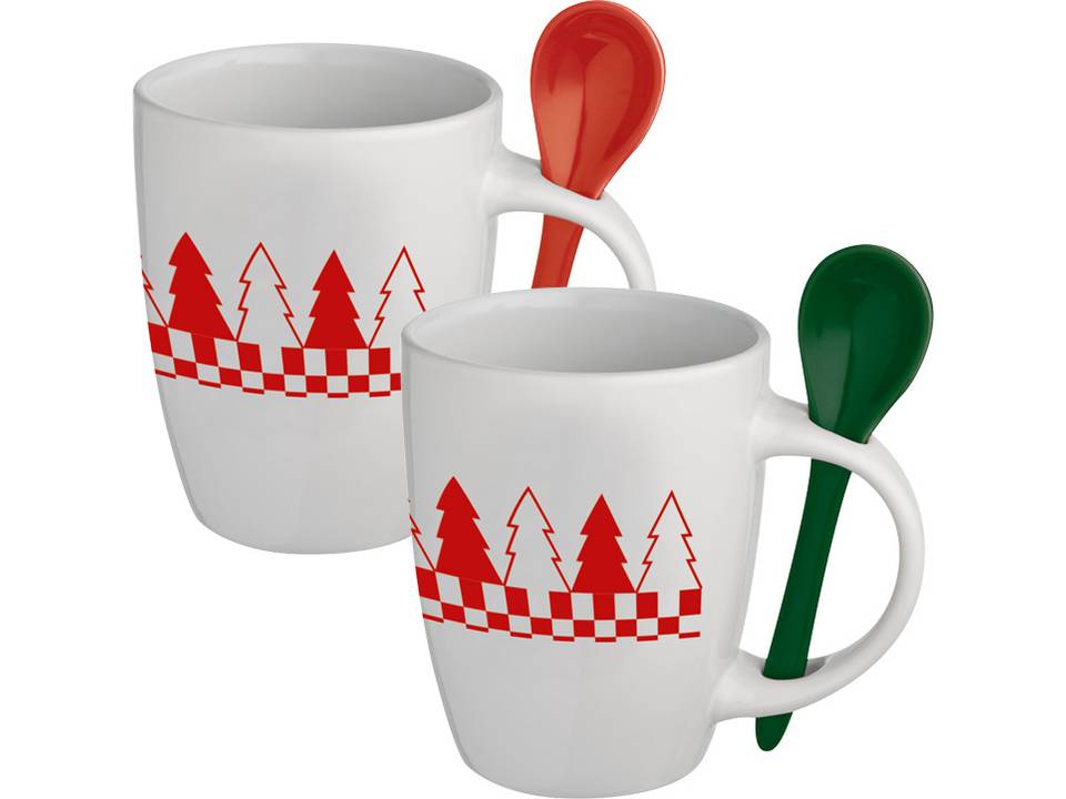Kerstbeker met lepel 3