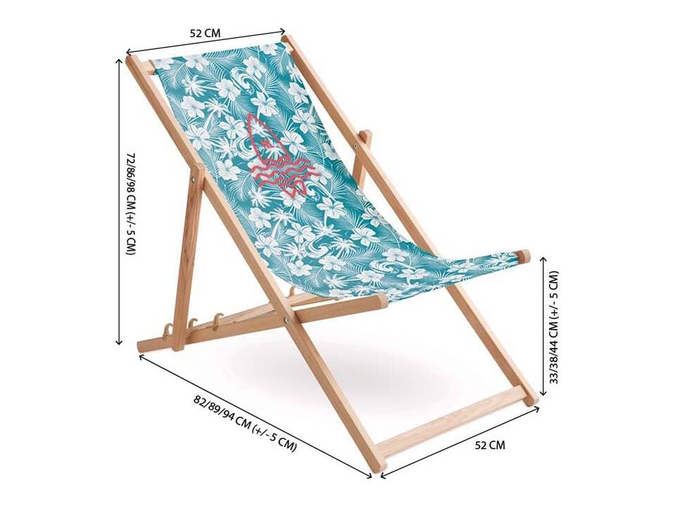 Custom-Made Houten Strandstoel met Afneembare Hoes – volledig eigen design 1