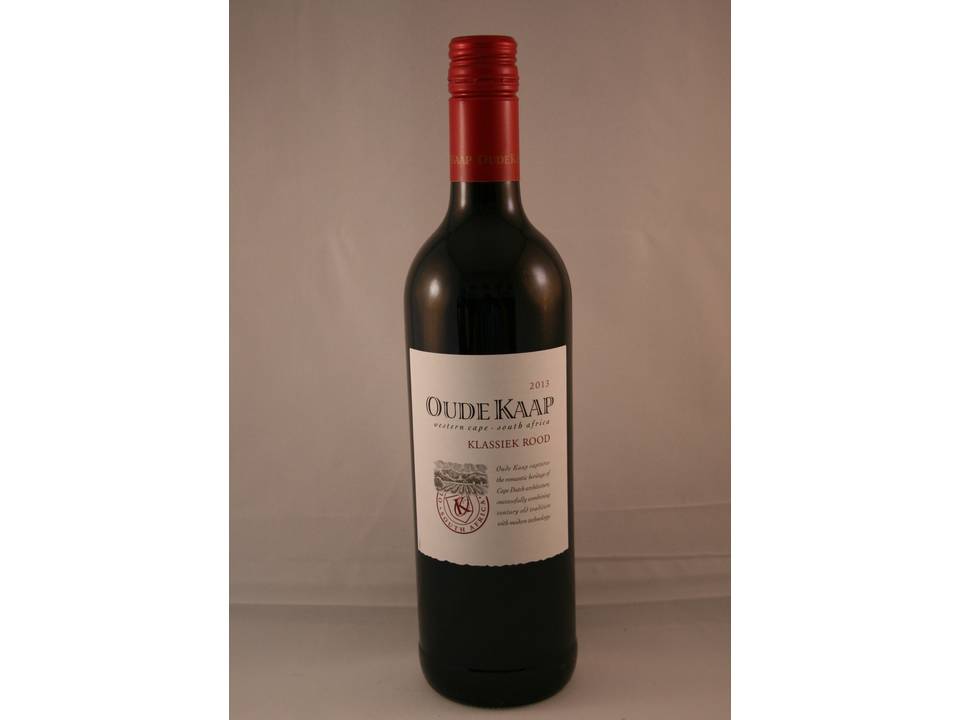 Wijnkoelmanchet met fles Oude Kaap wijn 3