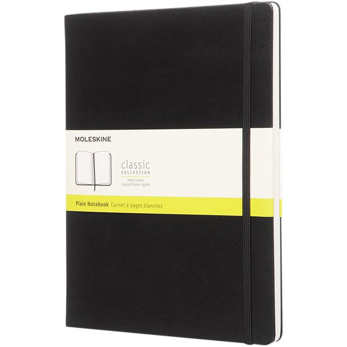 Moleskine Classic XL notaboek met harde cover en effen papier