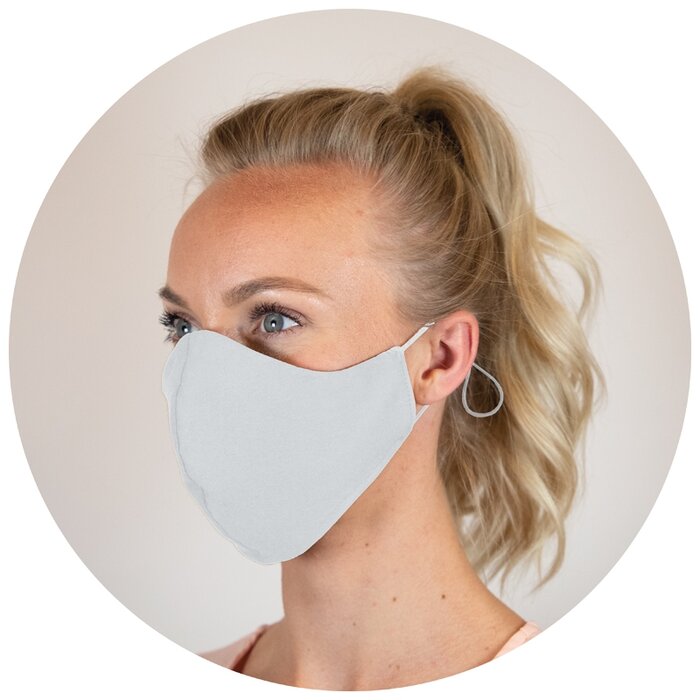 3-laags katoenen mondmasker met filter