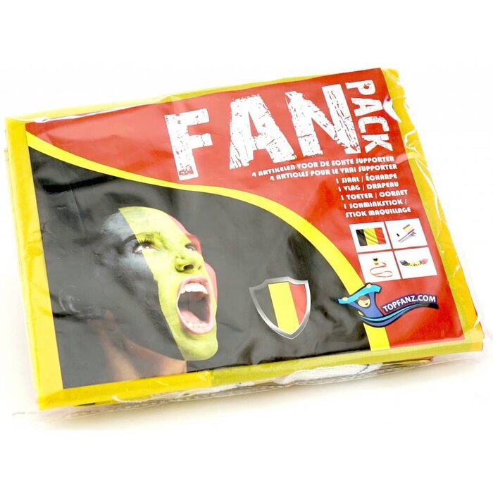 Belgium Party Fan pack 4-delig