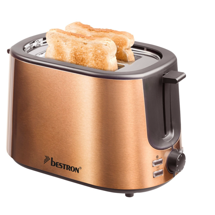 Bestron toaster koperdesign copper