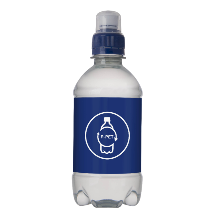 Bronwater RPET met sportdop -  330 ml - bedrukken