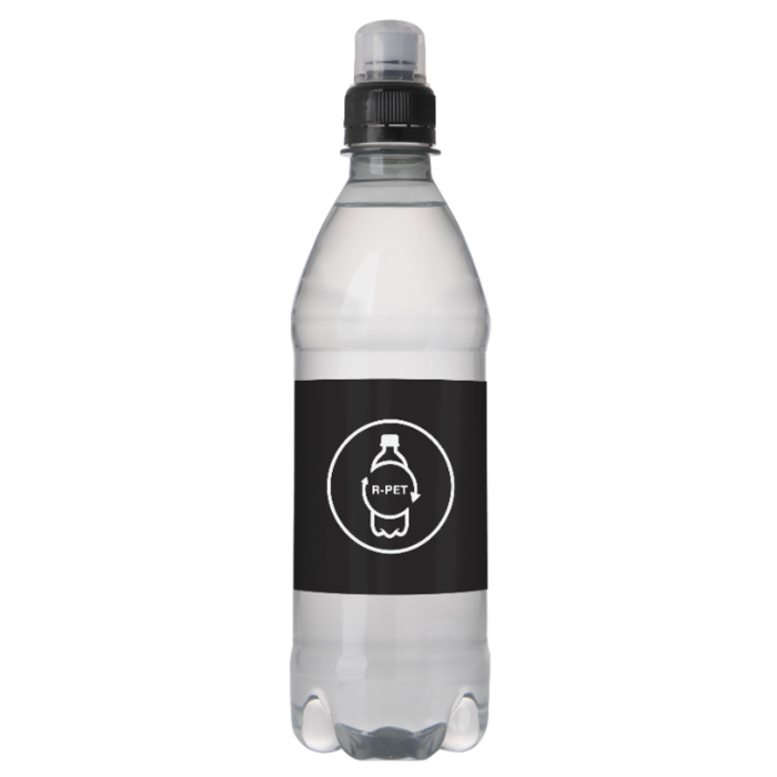 Bronwater RPET met sportdop - 500 ml bedrukken