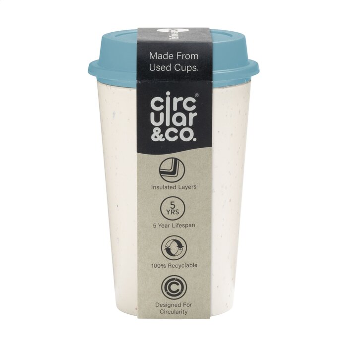 Circular&Co Recycled Now Cup – 340 ml circulaire koffiebeker met impact