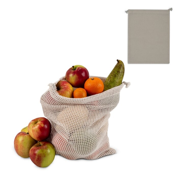 Herbruikbaar Groente & Fruit Zakje Oeko-Tex® Katoen 25 x 30 cm-voorbeeld