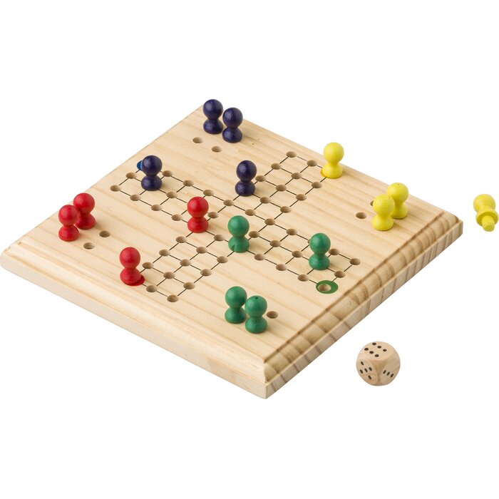 Houten ludo spel