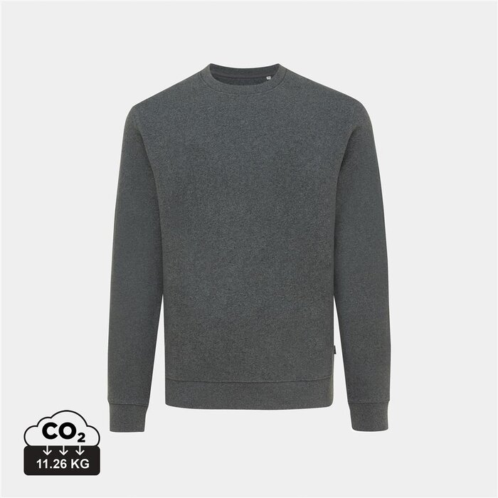 Iqoniq Denali gerecycled katoen sweater ongeverfd grijs