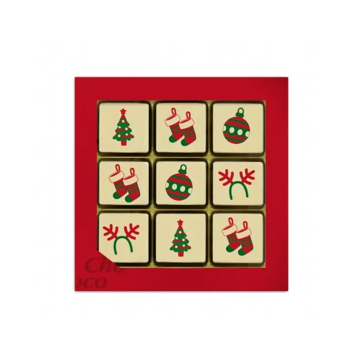 Kerst Chocolade Giftbox met 9 logo chocolaatjes