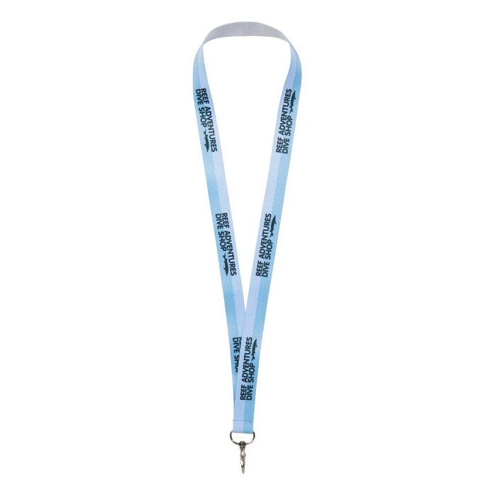 Lanyard met 1 zijde sublimatie voorzien van haak