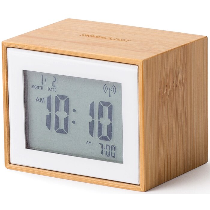 Lexon Bamboo alarm clock