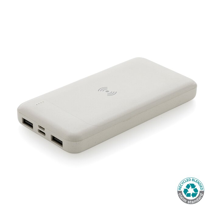 RCS standaard recycled plastic wireless powerbank