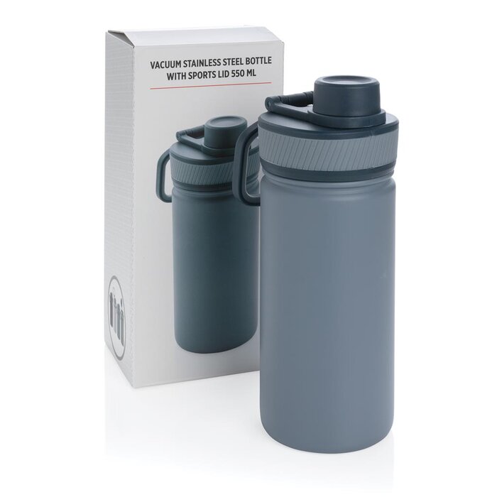 Vacuüm RVS fles met sportdop - 550 ml