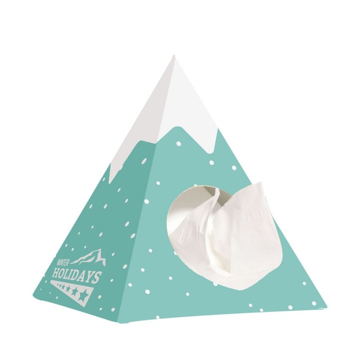 Piramide tissue box bedrukken