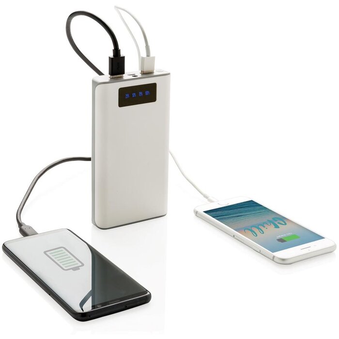 Powerbank met display en 2 USB poorten - 10