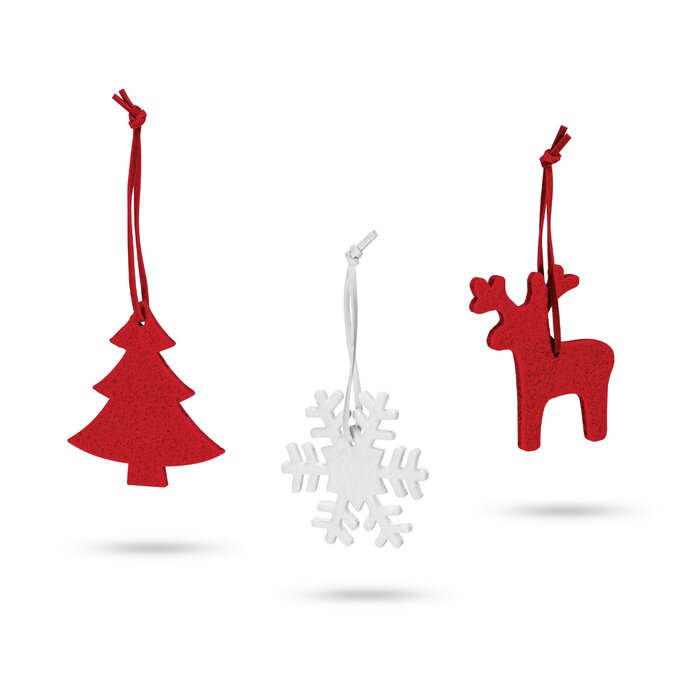  Set van 3 Kerst decoraties