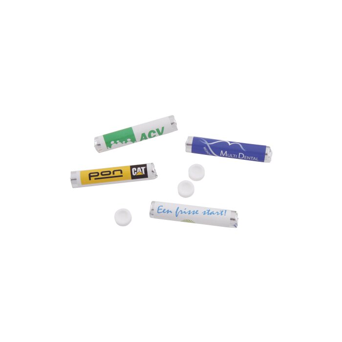 Snoeprolletje dextrose munt met 9 snoepjes - Full Colour